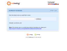 Tablet Screenshot of domainrenewals.myhosting.com